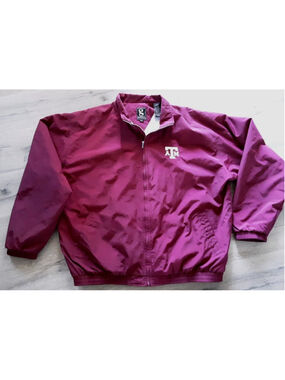 TEXAS A&M Aggies-Maroon Jacket-Sz 2XL-Full Zip-Lined-Gear For Sports-NWOT
